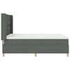 vidaXL Boxspringbed met matras met LED Grijs 140 x 190 cm Stof