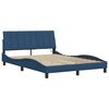 vidaXL Bedframe zonder matras "Hanko" stof blauw 140x190 cm