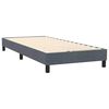 vidaXL Boxspring met matras fluweel donkergrijs 100x220 cm