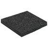 vidaXL Rubber granulaat patio pad Zwart 9 x 9 x 0,8 cm Rubber
