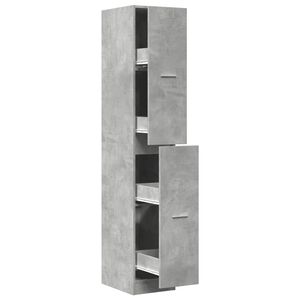 vidaXL Apothekerskast 30x41x174,5 cm bewerkt hout betongrijs