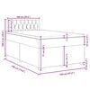 vidaXL Boxspring met matras stof blauw 120x190 cm