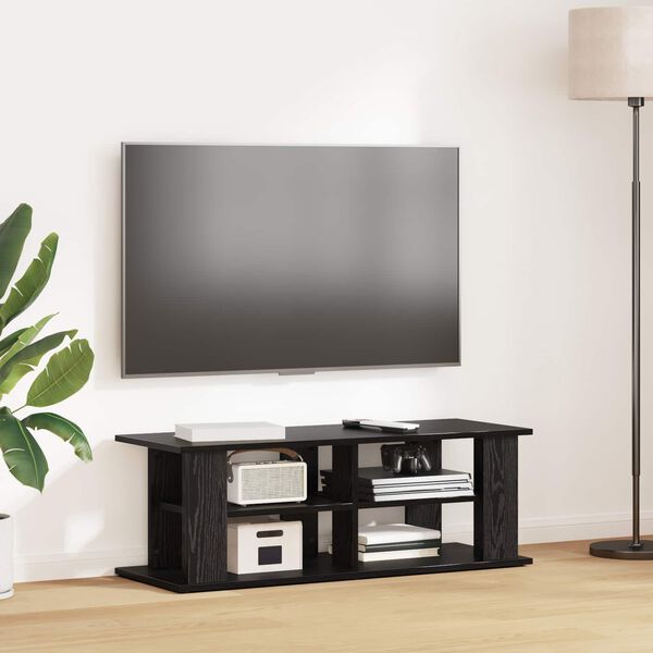 vidaXL TV-standaard Zwart Eiken 96 x 35 x 33,5 cm