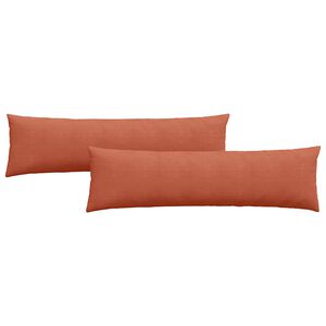vidaXL Sofa Kussens 2 stuks Rood-oranje 145 x 40 cm Cordstof