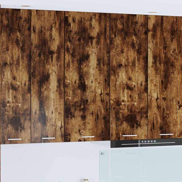 vidaXL Hangkast met opslag Gerookt eiken 40 x 31 x 100 cm Bewerkt hout