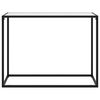 vidaXL Wandtafel 100x35x75 cm gehard glas wit