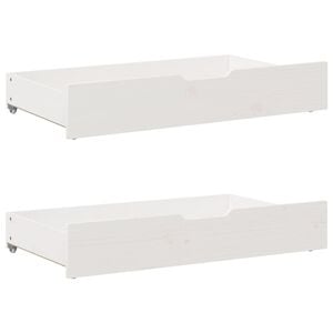 vidaXL Bedlades 2 st 95x55x17 cm massief grenenhout