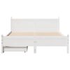 vidaXL Bedframe zonder matras massief grenenhout wit 160x200 cm