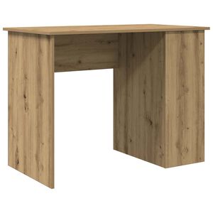 vidaXL Bureau 100x55x75 cm bewerkt hout artisanaal eikenkleur