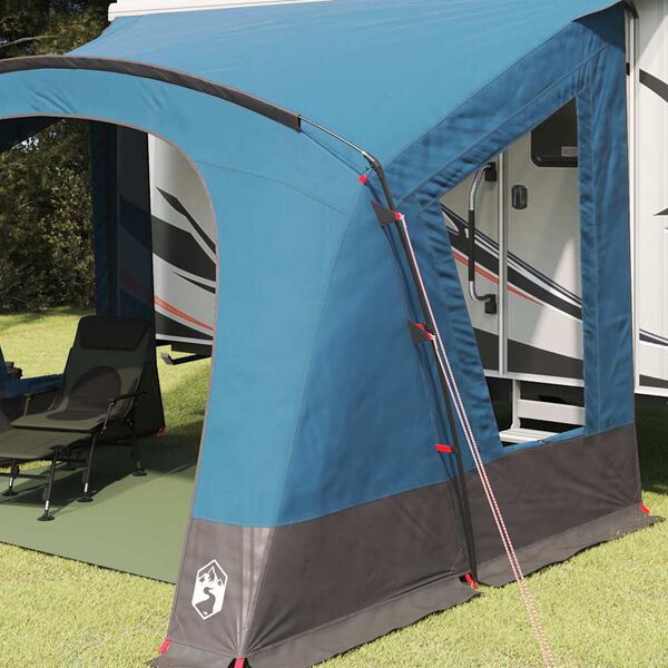 vidaXL Caravan Tent met dak met opslag Blauw 410 x 275 x 245 cm