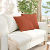 vidaXL Sofa Kussens 2 stuks Rood-oranje 45 x 45 cm Cordstof