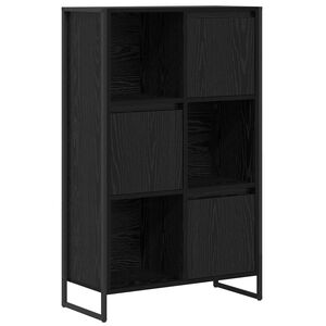 vidaXL Boekenkast 68 x 30 x 108.5 cm Bewerkt hout Zwart Eiken