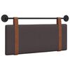 vidaXL Hangend hoofdbord Donkerbruin Antiek PU