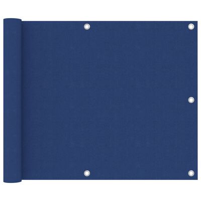 vidaXL Balkonscherm 75x500 cm oxford stof blauw
