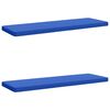 vidaXL 2-delige Bankkussens VUGHT 2 st 100% Polyester Koninklijk Blauw