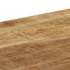 vidaXL Wandtafel 120x35x76 cm massief mangohout en staal