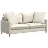 vidaXL Sofa Kussens 2 stuks Crème 60 x 60 cm Cordstof
