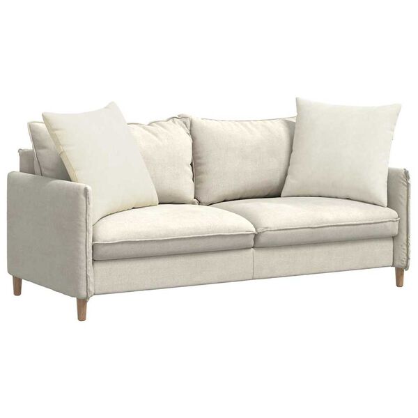 vidaXL Sofa Kussens 2 stuks Crème 60 x 60 cm Cordstof