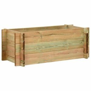 vidaXL Tuin Verhoogd Groentenbed Groen 120 x 80 x 32 cm