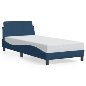 vidaXL Bedframe met hoofdeinde "Dover" 80x200 cm stof blauw