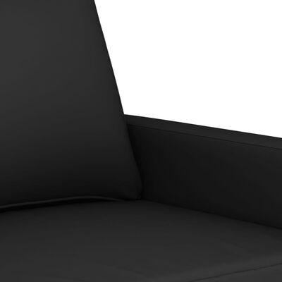 vidaXL 3-delige Loungeset met kussens fluweel zwart