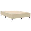 vidaXL Boxspring bed Grijs groen 160 x 200 cm Katoenen stof