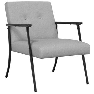 vidaXL Fauteuil Wolkengrijs Stof