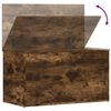 vidaXL Opbergkist 84x42x46 cm bewerkt hout gerookt eikenkleurig
