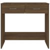 vidaXL Bureau 80x40x75 cm bewerkt hout bruin eikenkleur