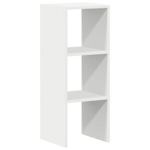 vidaXL Boekenkast stapelbaar 30x30x80 cm bewerkt hout wit