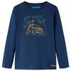 Kindershirt met lange mouwen 116 marineblauw