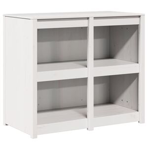 vidaXL Keukenkast Warmwit 106 x 55 x 92 cm Massief grenenhout