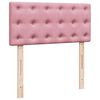 vidaXL Ottoman bed met matras 100x200 cm fluweel roze