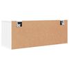 vidaXL Wandschoenenkast 100x35x38 cm bewerkt hout wit