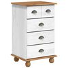 vidaXL Ladekast 5-Lade ASKIM Wit 48,5 x 40 x 79 cm Massief grenenhout