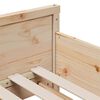 vidaXL Bedframe met matras Bruin 80 x 200 cm Massief grenenhout