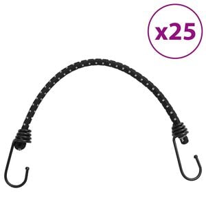 vidaXL Spanelastieken met reflecterende strips en haken 25 stuks 46 cm