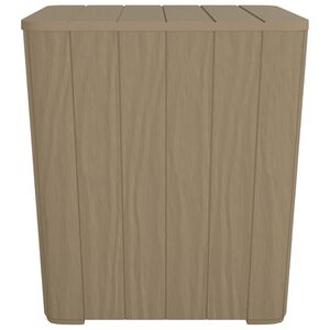 vidaXL Tuintafel met afneembaar deksel polypropeen lichtbruin