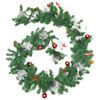 vidaXL Kerstslinger met LED-lampjes 2,7 m PVC groen
