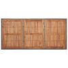 vidaXL Tuintafel 190x90x75 cm poly rattan en massief acaciahout grijs