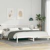 vidaXL Bedframe met hoofdeinde Wit 180 x 200 cm Massief grenenhout