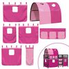 vidaXL Kinderhoogslaper met tunnel 80x200 cm massief grenenhout roze