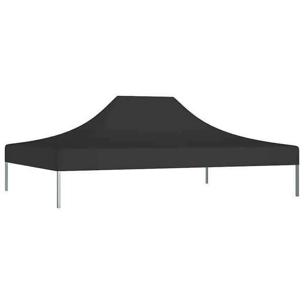 vidaXL Partytentdak 270 g/m² 4,5x3 m zwart