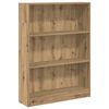 vidaXL Boekenkast 80x24x109 cm bewerkt hout artisanaal eikenkleurig