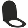 vidaXL Toiletzitting Zwart 47 x 36 x 3,4 cm Duroplast