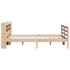 vidaXL Bedframe met hoofdbord massief grenenhout 140x190 cm