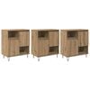 vidaXL Dressoir 3 pcs Artisan Eiken 60 x 35 x 70 cm