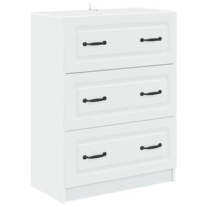 vidaXL Ladenkast Wit 66 x 34,5 x 87 cm Bewerkt hout