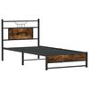 vidaXL Bedframe zonder matras hout gerookt eikenkleurig 90x200 cm