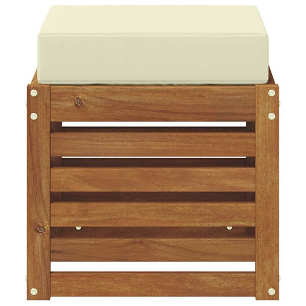 vidaXL Buiten Stool Bank Massief Acaciahout Naturel